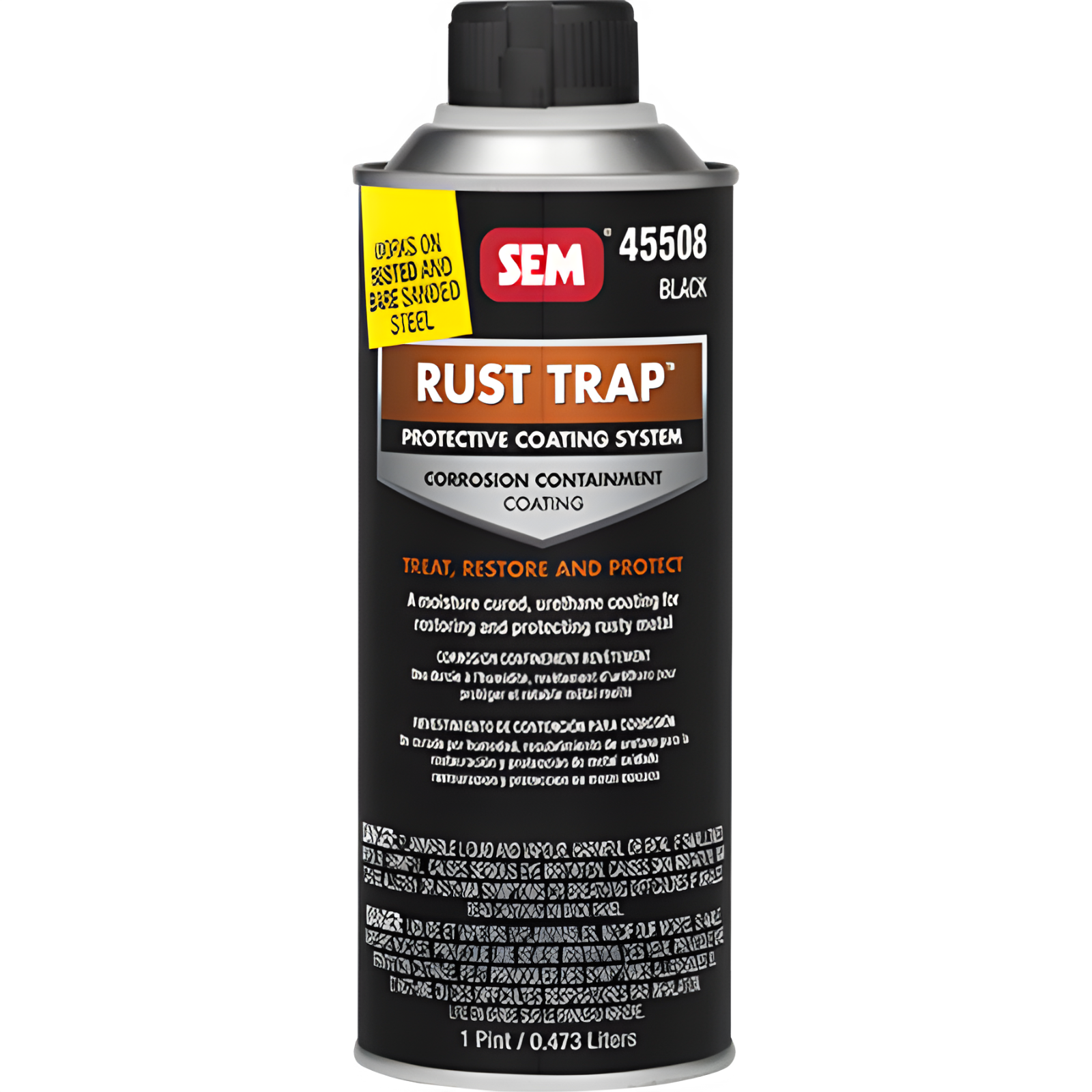 SEM Products 45508 Rust Treatment Rust Trap Restore & Protect Rusty Metal 1 Pint