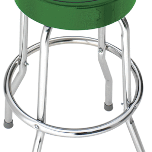 PLASTICOLOR JOHN DEERE GARAGE STOOL 004767R01 Round Vinyl Seat Non-Swivel GREEN