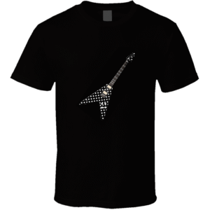 Randy Rhoads Polka Dot V Guitar T Shirt