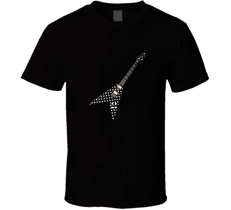 Randy Rhoads Polka Dot V Guitar T Shirt