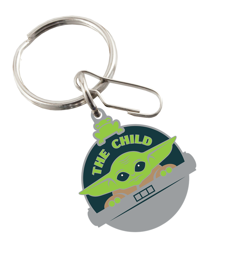 Plasticolor 004515R01 Key Chain Star Wars The Mandalorian The Child Green/Grey