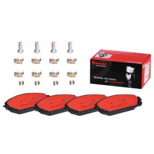 Brembo P37021N Brake Pad Set of 4 NAO FMSI D1709-8932 Ceramic For 14-23 Cherokee