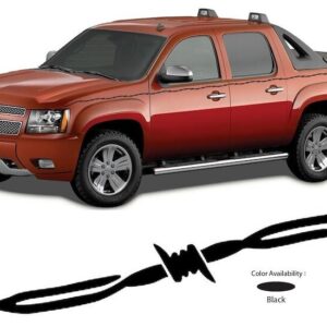 Trimbrite Pinstripe Tape R65170 Rebel Gear 7/8 Inch Barbwire Black 36 FT Length