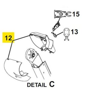 Carefree RV R001932-006 Awning Idler Cover For Altitude & Compass Awnings Black