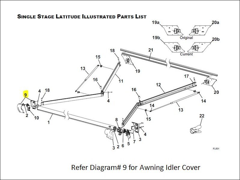 Carefree RV R001785-006 Awning Idler Cover; For Latitude Awnings; Black - Image 4