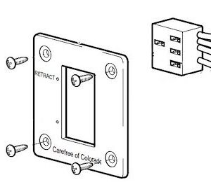 Carefree RV R001605 Awning Switch Rocker Switch For Marquee, Travel'R & Freedom