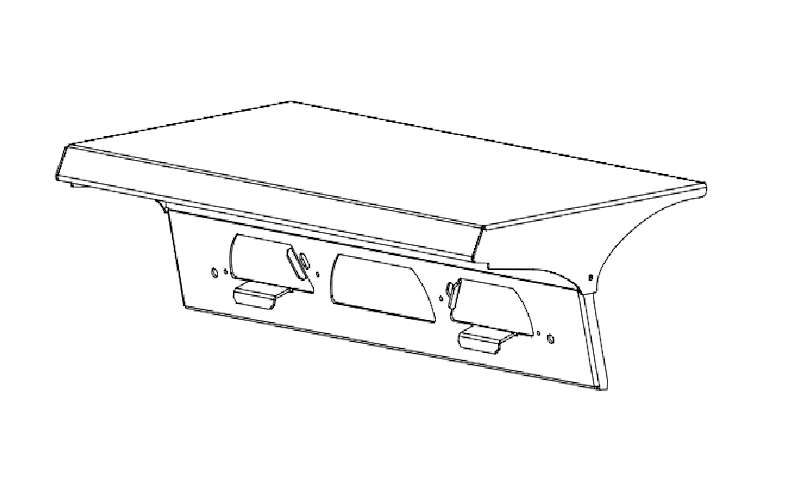 Acari Fleet Solutions Warning Light Mount AT-GM-SPL AT For 2020-25 GM Trucks - Image 2
