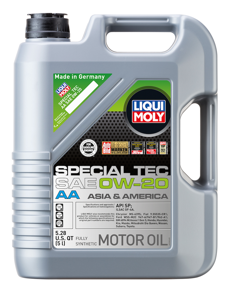 Liqui Moly 2208 Oil; Special Tec; SAE 0W-20; Synthetic; 5 Liter Jug; Single