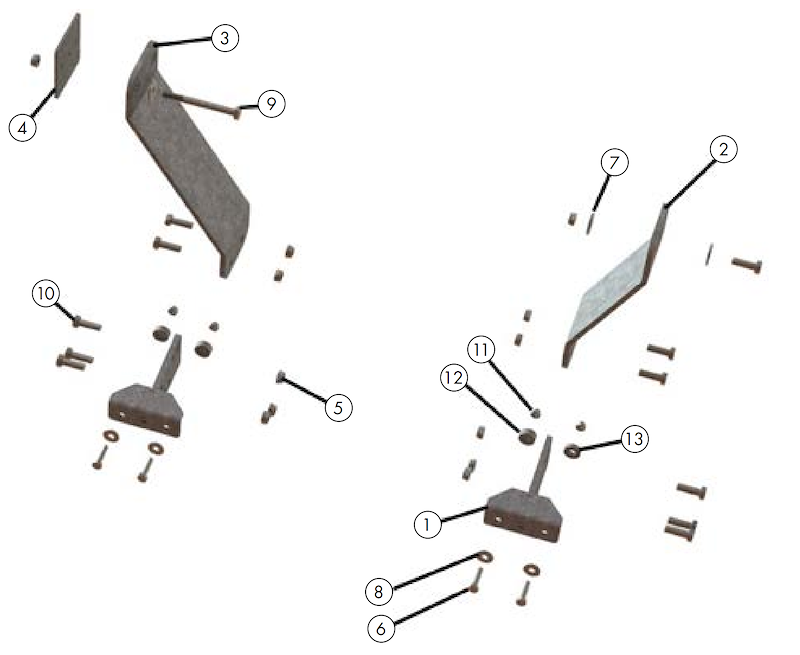 Legend Fleet FO0414-UKRS1A Mounting Bracket Use With UpStep RS3 Entry Step