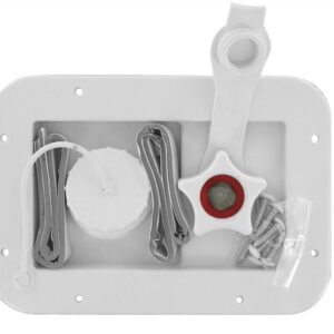 Valterra A01-2001VP Fresh Water Inlet; Used For RV Fresh Water System White