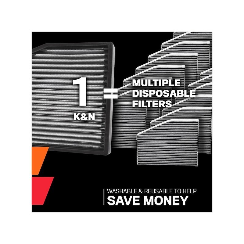 K & N Filters VF2084 Cabin Air Filter Washable Subaru WRX Crosstrek Forester - Image 4