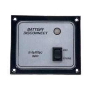 Intellitec 00-01114-000 Battery Disconnect Switch Panel; Black / Silver For RV