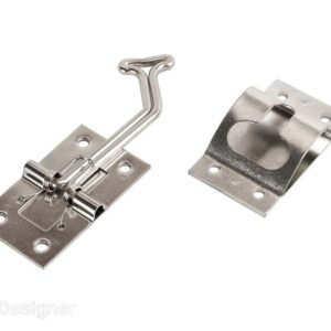 RV Designer E275 Door Catch For Keeping RV Doors Open 45 Degree Angled Stainless