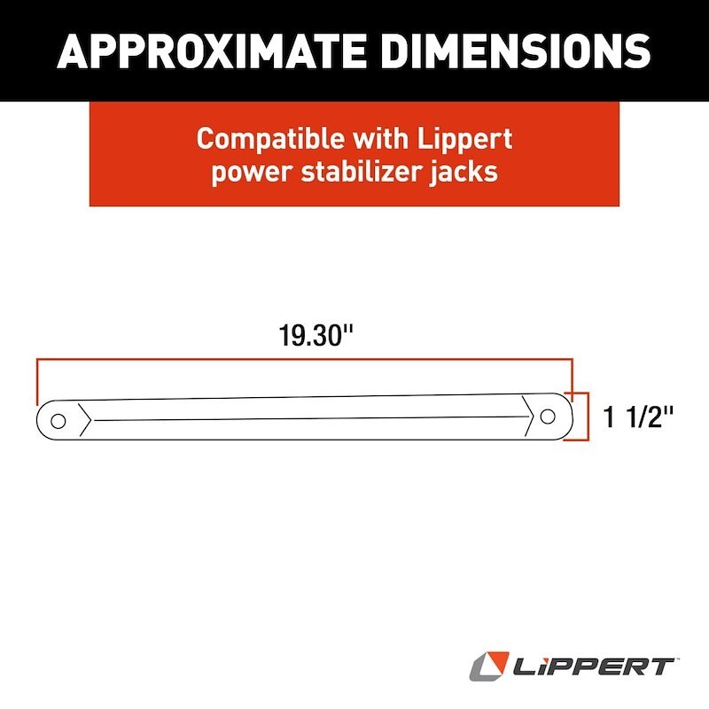 Lippert Components 1134122 RV Trailer Stabilizer Jack Stand Lock Arm Support - Image 2