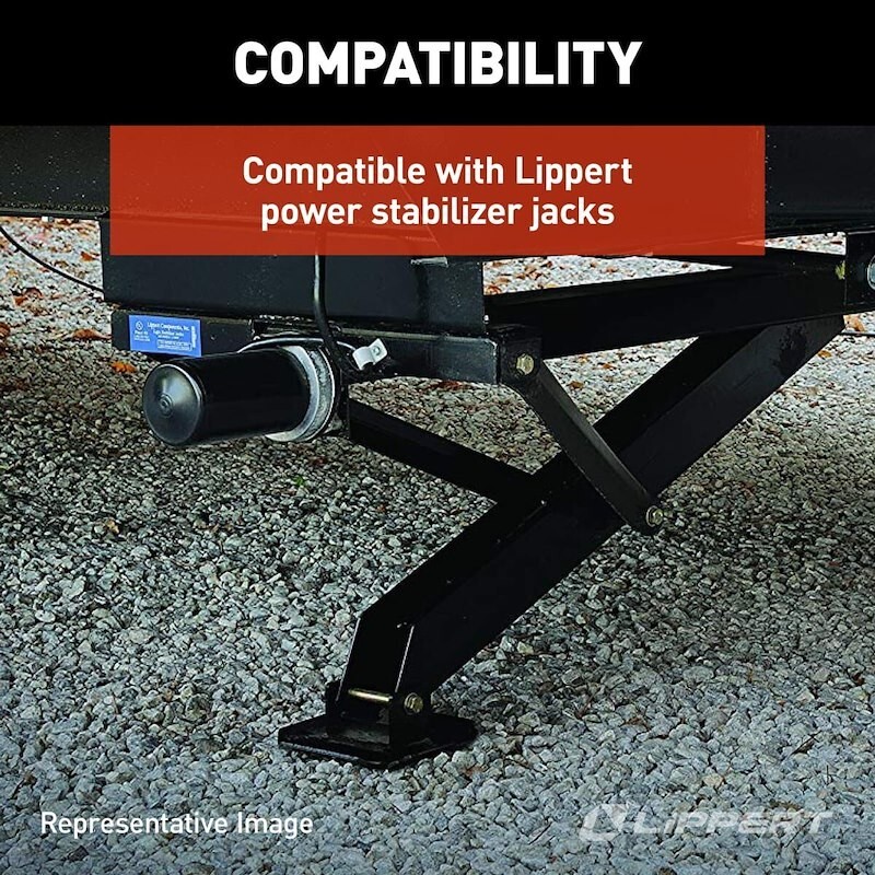 Lippert Components 1134122 RV Trailer Stabilizer Jack Stand Lock Arm Support - Image 6