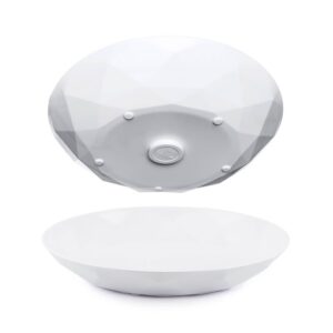 Silwy Magnetic S0TE-1404-2-W RV Boat Dish Set 2 Magnetic Plastic Plates White
