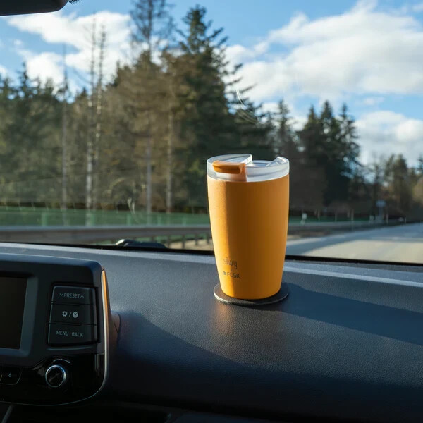 Silwy Magnetic SYFL-TC-SU Magnetic Base RV BOAT CAR SUV Stainless 12 OZ ORANGE