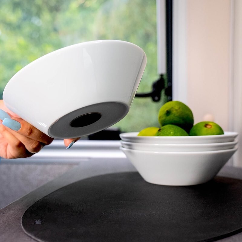 Silwy Magnetic S0PB-1312-2 RV BOAT Serving Bowl White 13.5 OZ Plastic Set of 2 - Image 3