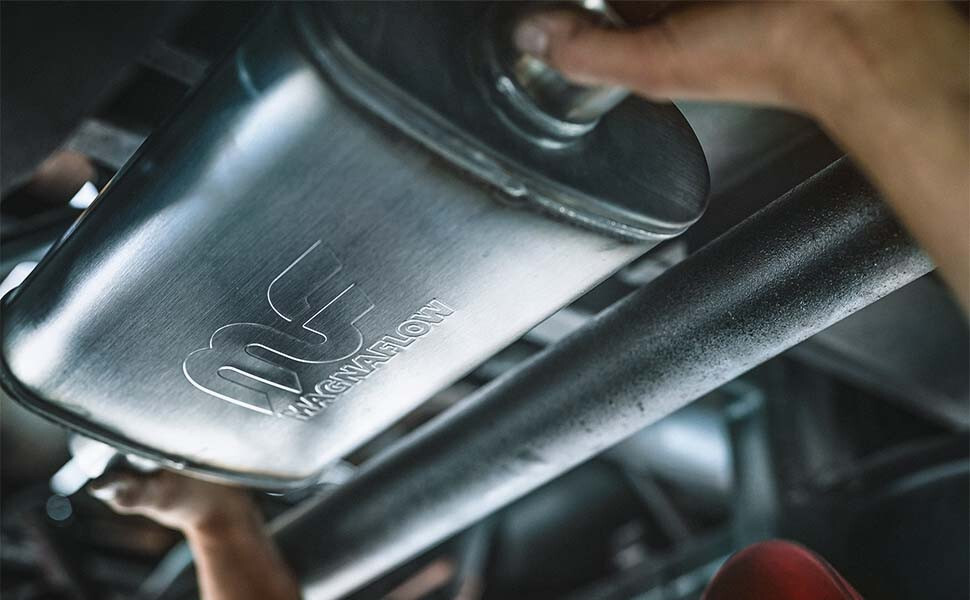 Magnaflow Performance 12266 Exhaust Muffler 5 Inch x 8 Inch Oval Satin Stainless - Image 4