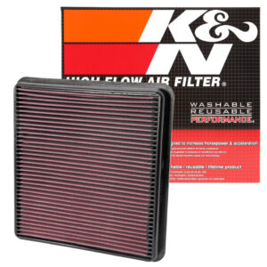 K&N 33-2387 Hi-Flow Air Intake Drop In Reusable Filter For 2007-21 Toyota Lexus