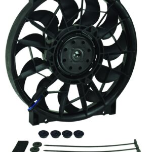 Derale 16925 Cooling Fan Electric; 2000 Cubic Feet Per Minute; 12 Inch Diameter