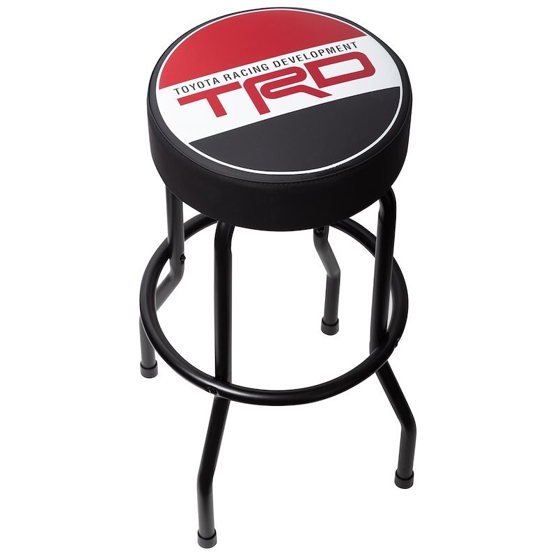 PLASTICOLOR TOYOTA RACING DEV TRD STOOL 004813R01 Round Vinyl Seat Non-Swivel