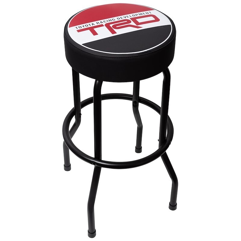 PLASTICOLOR TOYOTA RACING DEV TRD STOOL 004813R01 Round Vinyl Seat Non-Swivel - Image 2