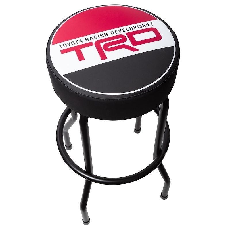 PLASTICOLOR TOYOTA RACING DEV TRD STOOL 004813R01 Round Vinyl Seat Non-Swivel - Image 3