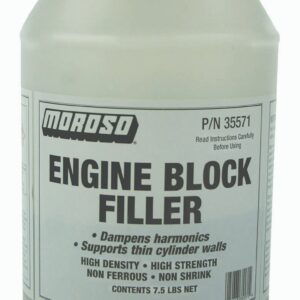 Moroso Performance 35571 Engine Block Filler; Epoxy Based; Single One Gallon