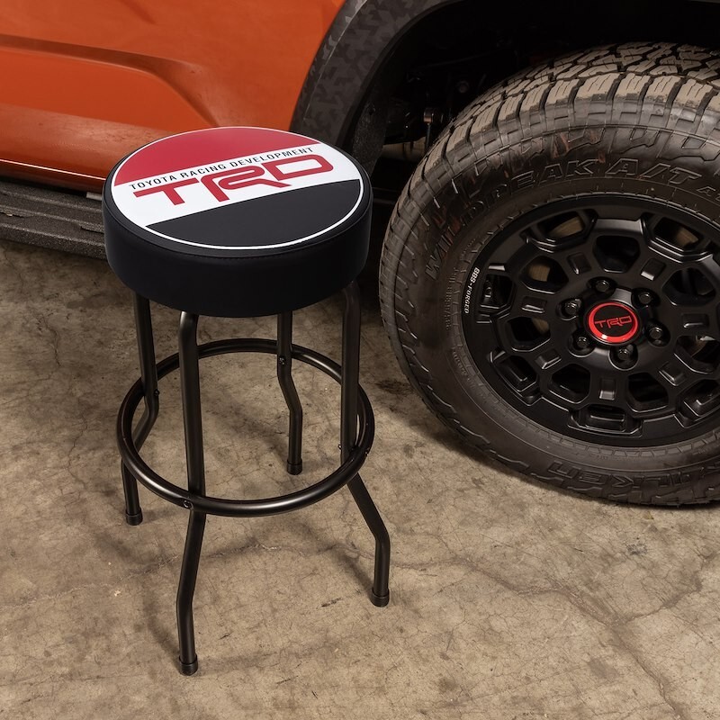 PLASTICOLOR TOYOTA RACING DEV TRD STOOL 004813R01 Round Vinyl Seat Non-Swivel - Image 5