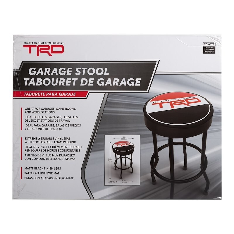 PLASTICOLOR TOYOTA RACING DEV TRD STOOL 004813R01 Round Vinyl Seat Non-Swivel - Image 7