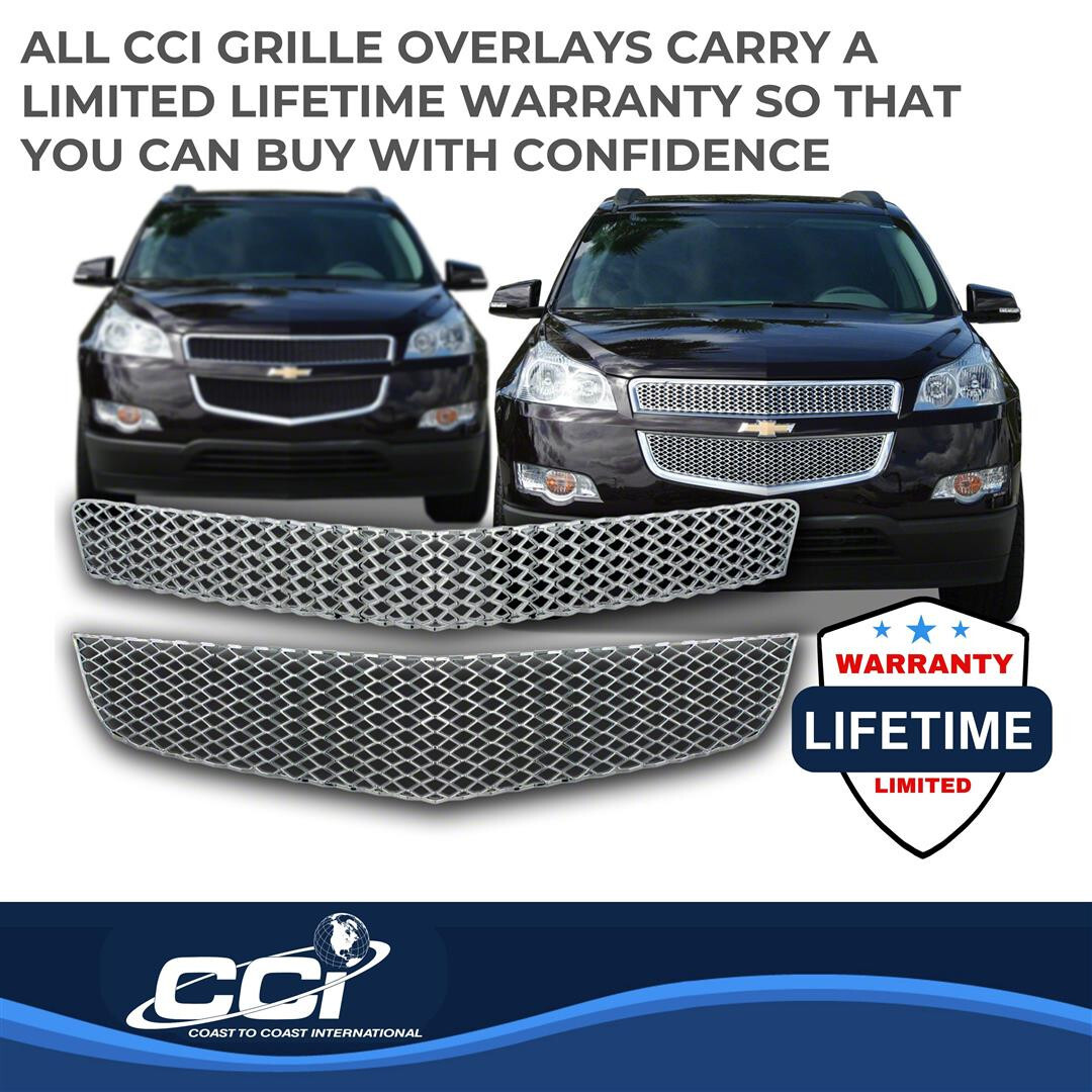 Coast To Coast IWCGI75 Grille Insert; Overlay; For 2009-2012 Chevrolet Traverse - Image 3