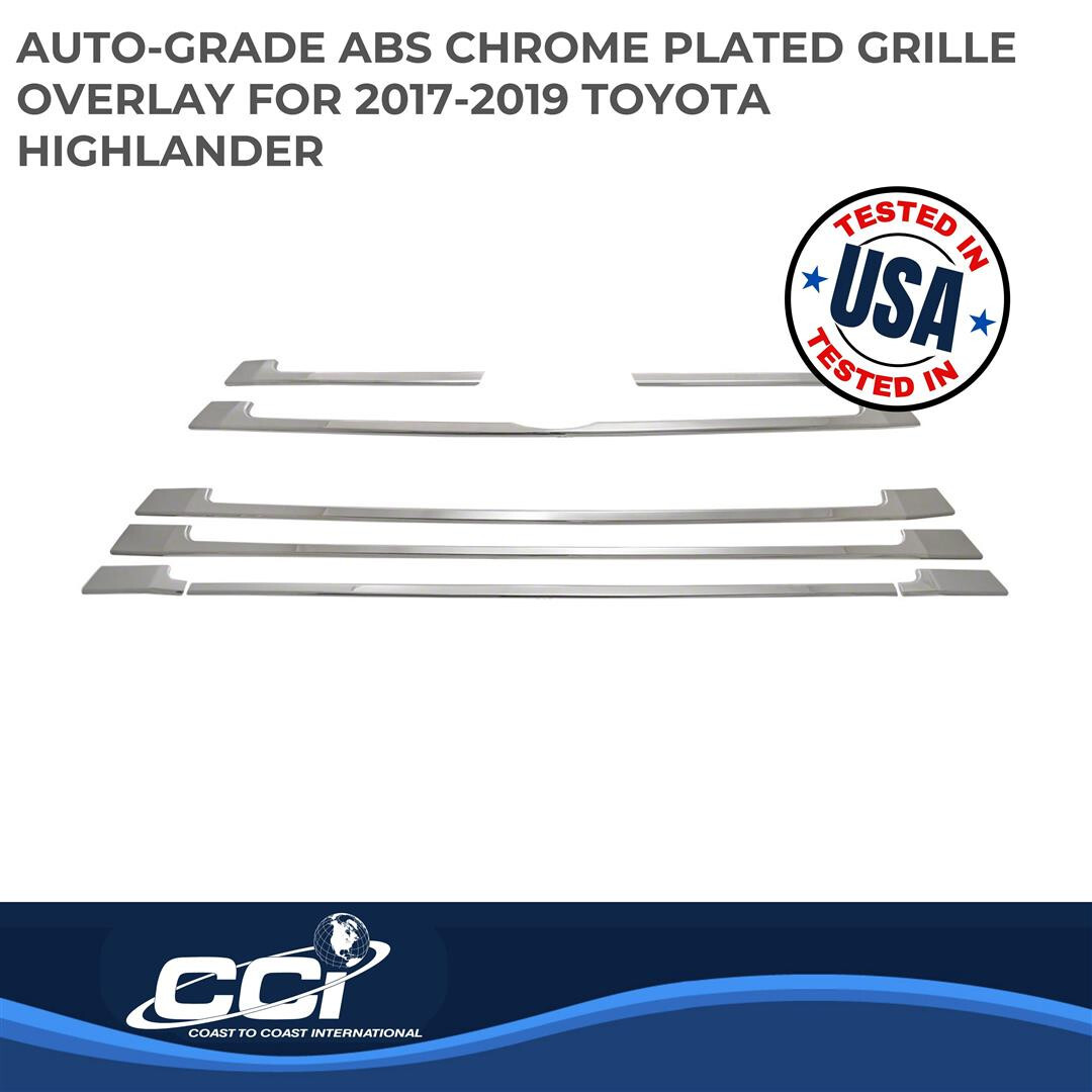 Coast To Coast IWCGI154 Grille Insert; Overlay; For 2017-2019 Toyota Highlander - Image 2