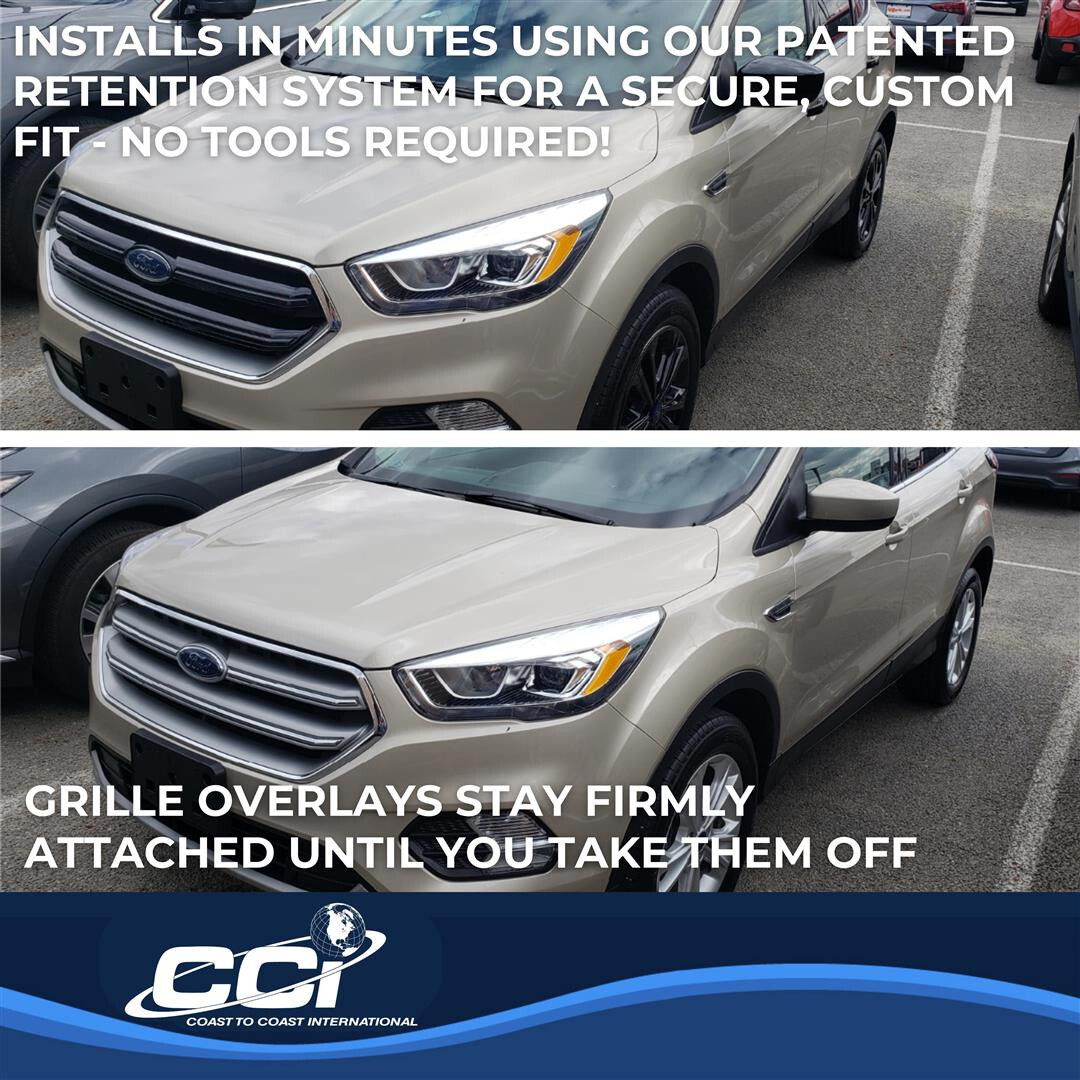 Coast To Coast IWCGI148 Grille Insert; Overlay; For 2017-2019 Ford Escape S SE - Image 4