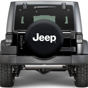 Plasticolor 000793R01 Spare Tire Cover Fits 30" To 33" Diameter Jeep Logo Black