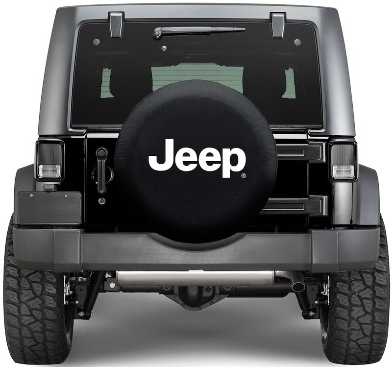 Plasticolor 000793R01 Spare Tire Cover Fits 30" To 33" Diameter Jeep Logo Black