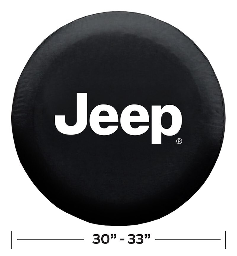 Plasticolor 000793R01 Spare Tire Cover Fits 30" To 33" Diameter Jeep Logo Black - Image 2