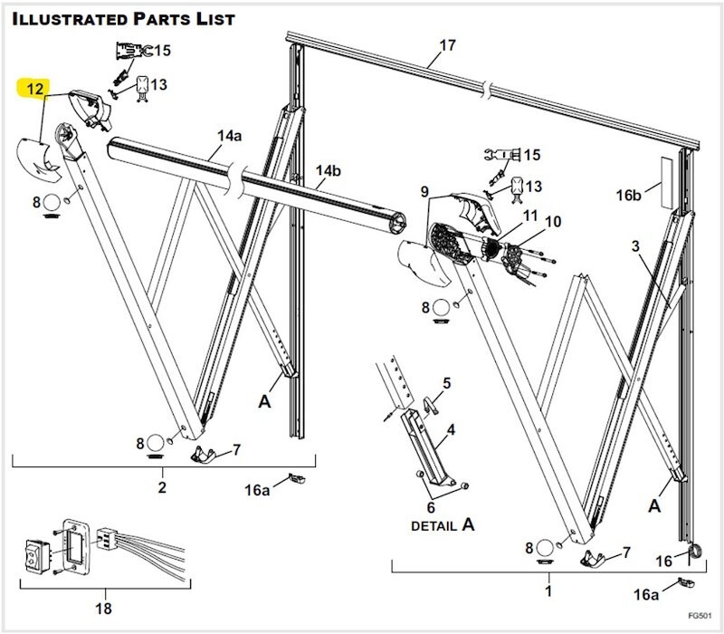 Carefree RV Awning Idler Cover R001834-006 For Use With Longitude Awnings; Black - Image 2