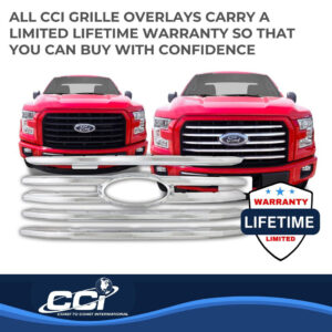NEW Coast to Coast IWCGI131 Chrome Grille Insert 5 Bar for 2015-2017 Ford F-150