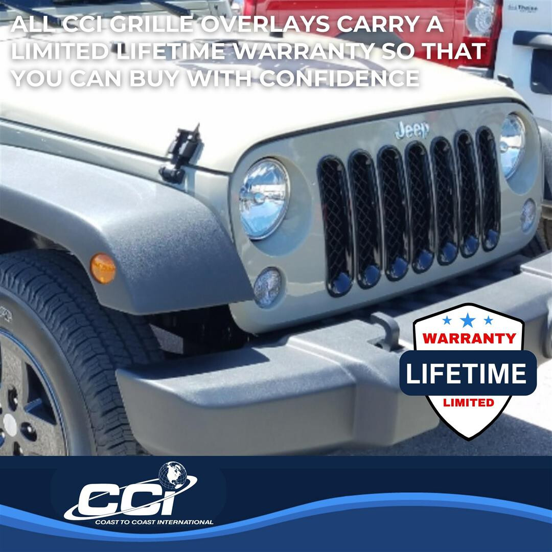 Coast To Coast ABS6414B Black Mesh Grille Insert For 2007-2018 Jeep Wrangler JK - Image 3