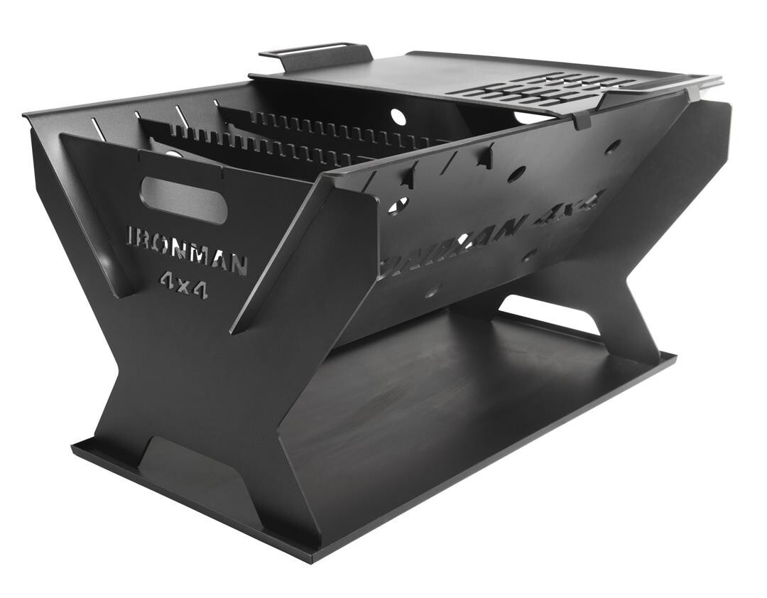 Ironman 4x4 Fire Pit IFIREPIT0012 Uses Wood; Black; Steel PORTABLE FIRE PIT