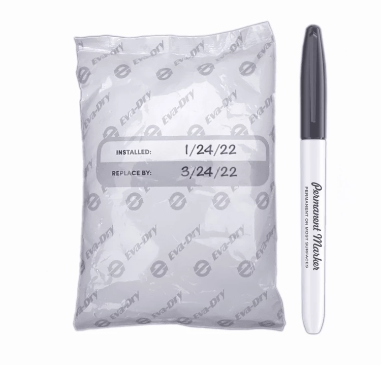 Eva-Dry E150 Dehumidifier Silica Gel/ Activated Charcoal Technology 2 Pouches - Image 6