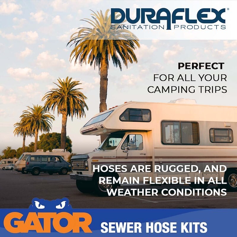 Duraflex 22008 Sewer Hose; Gator; 30 Foot Extended Length 114" Compressed Length - Image 6