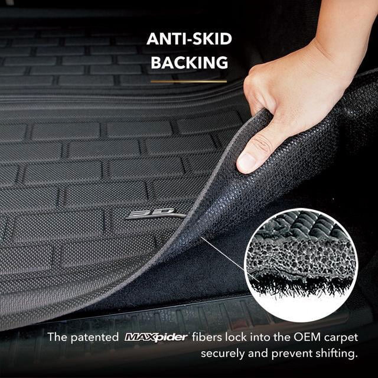 3D MAXpider Custom Fit Kagu Cargo Liner (Black) Compatible With Honda Pilot 2023-2025 - Cargo Liner - Image 6