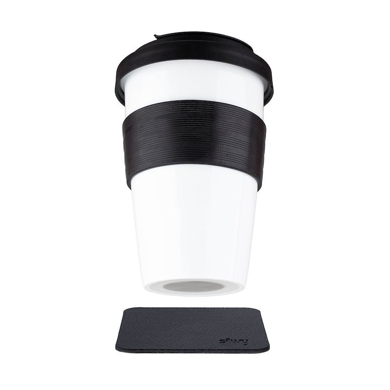 Silwy Magnetic S038-1403-1-B Magnetic Travel Mug; TO-GO-CUP; 12 Ounce Capacity