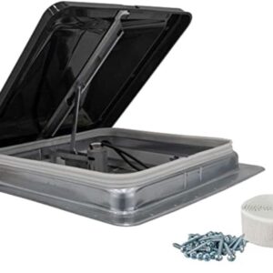Heng's Industries 74112A-C1G1 RV Roof Vent Manual Opening 14" x 14" Inch Opening