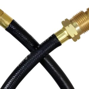 JR Products 07-30685 RV Propane Feed Hose; 1/4" Inside Diameter Rubber 144" L