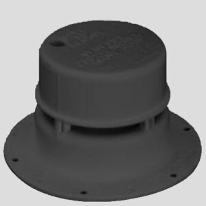 Ventline V2049-55 RV Sewer Vent; For 1-1/2 Inch Pipe; Black; With Removable Cap