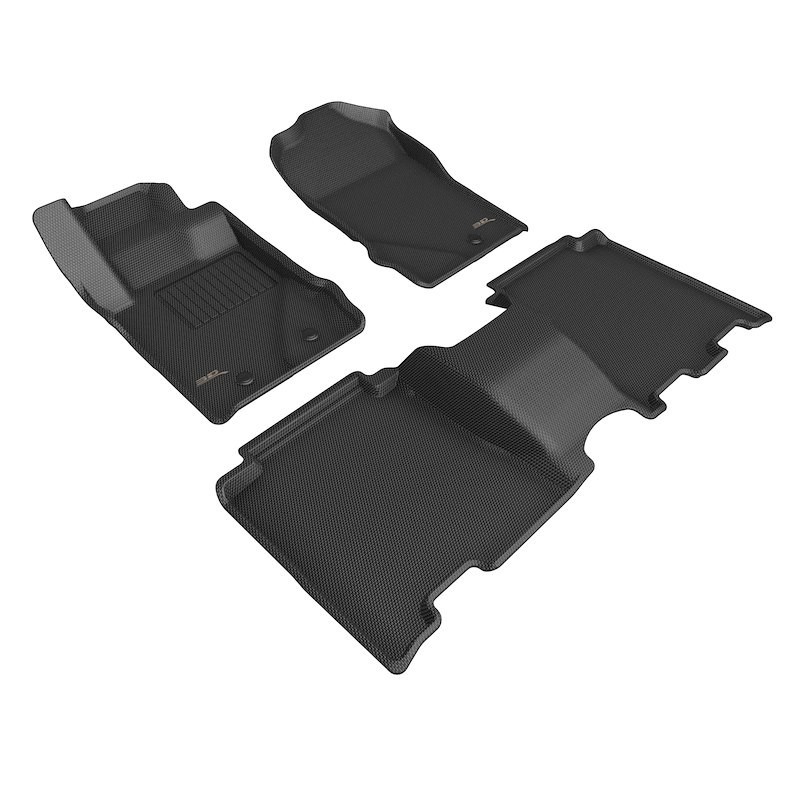 3D Mats L1FR14901509 Floor Liners Black Kagu Custom Mats For 2021-26 Ford Bronco