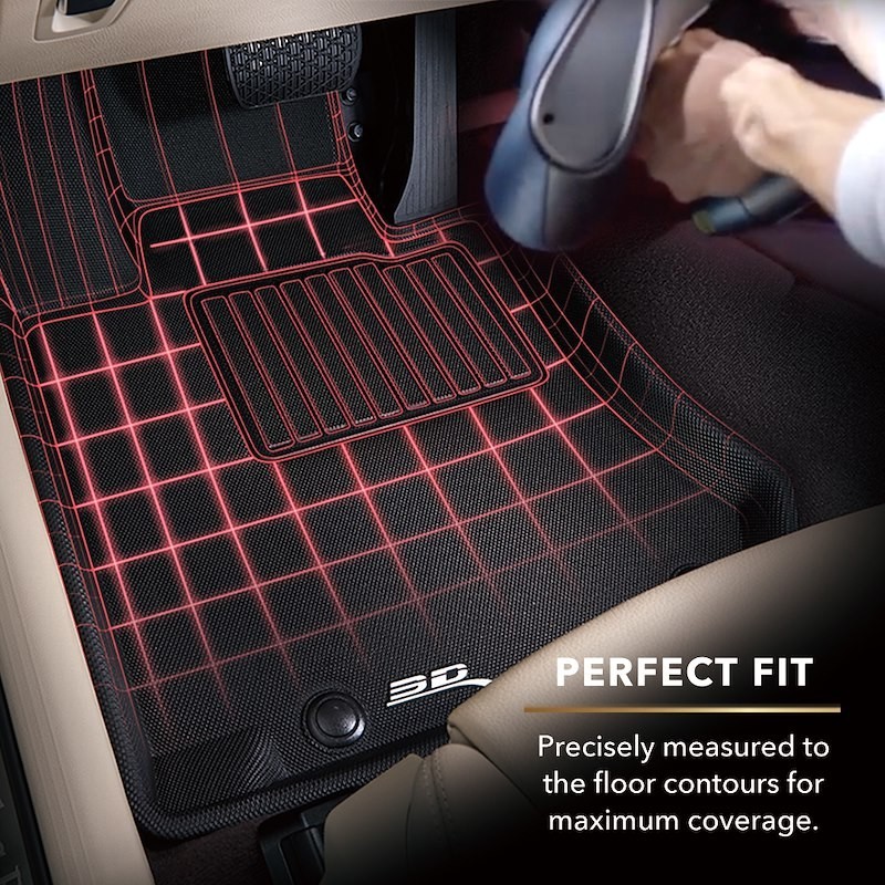 3D Mats L1DG03501509 Black MAXpider Floor Liners For 2023-2026 Dodge Hornet - Image 2